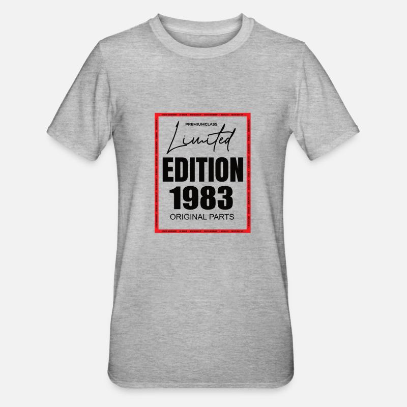 Édition limitée 1983 - T-shirt polycoton Unisexe - gris chiné