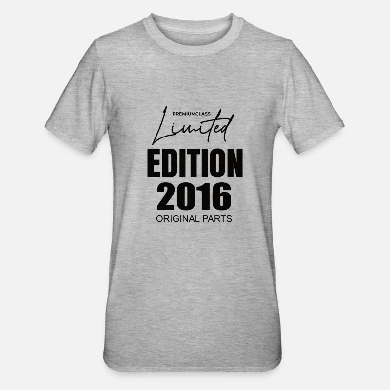 Édition limitée 2016 - T-shirt polycoton Unisexe - gris chiné
