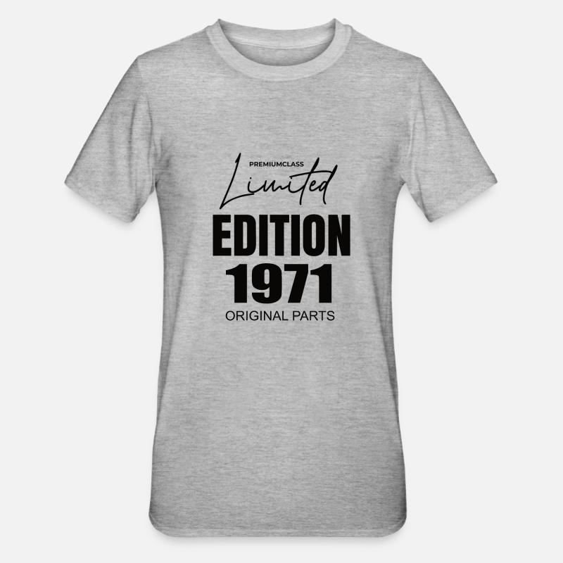 Édition limitée 1971 - T-shirt polycoton Unisexe - gris chiné