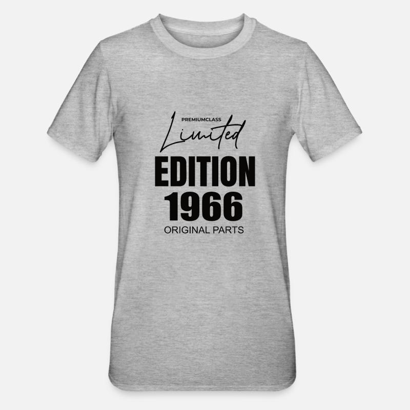 Édition limitée 1966 - T-shirt polycoton Unisexe - gris chiné