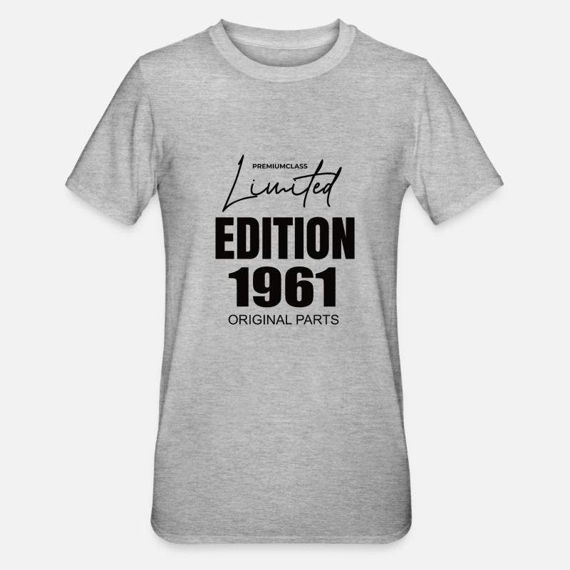 Édition limitée 1961 - T-shirt polycoton Unisexe - gris chiné