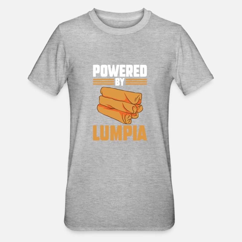 Propulsé par Lumpia - T-shirt polycoton Unisexe - gris chiné
