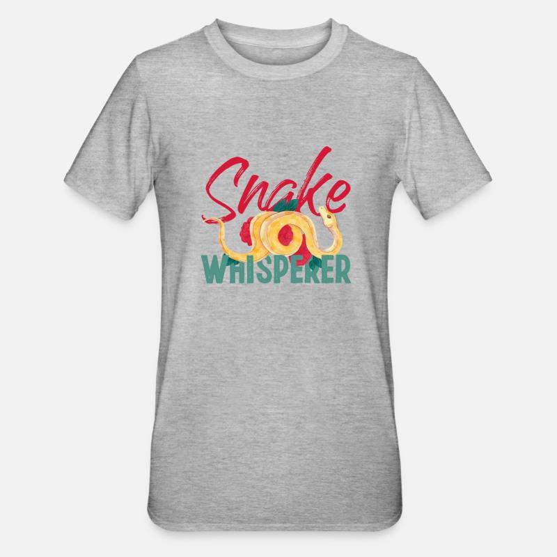 Serpent Serpent Serpent Chuchoteur - T-shirt polycoton Unisexe - gris chiné