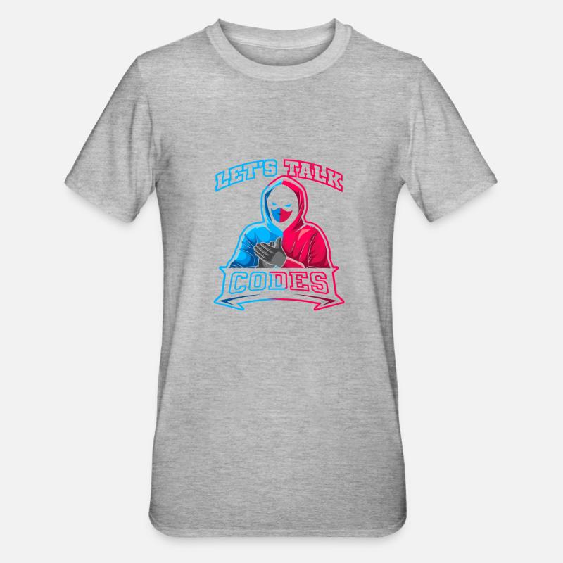 Programmierer Coder Software Entwickler - Unisex Polycotton T-Shirt - Grau meliert