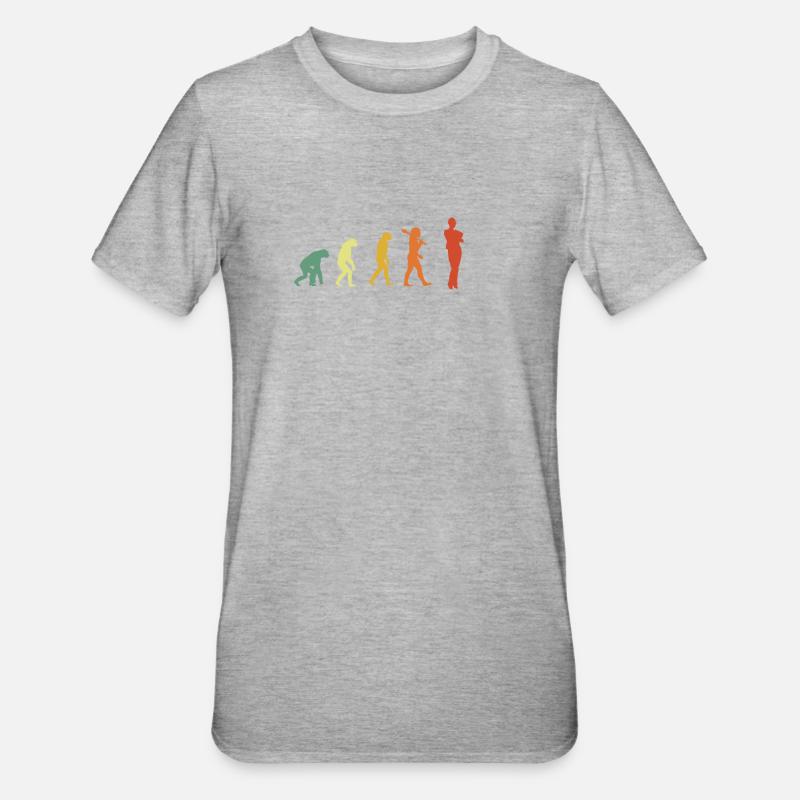 Assistant Evolution Hipster Edition - T-shirt polycoton Unisexe - gris chiné