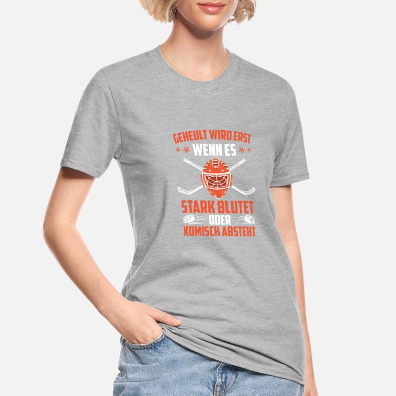 Geheult wird wenn es blutet oder komisch absteht Unisex Polycotton T-Shirt