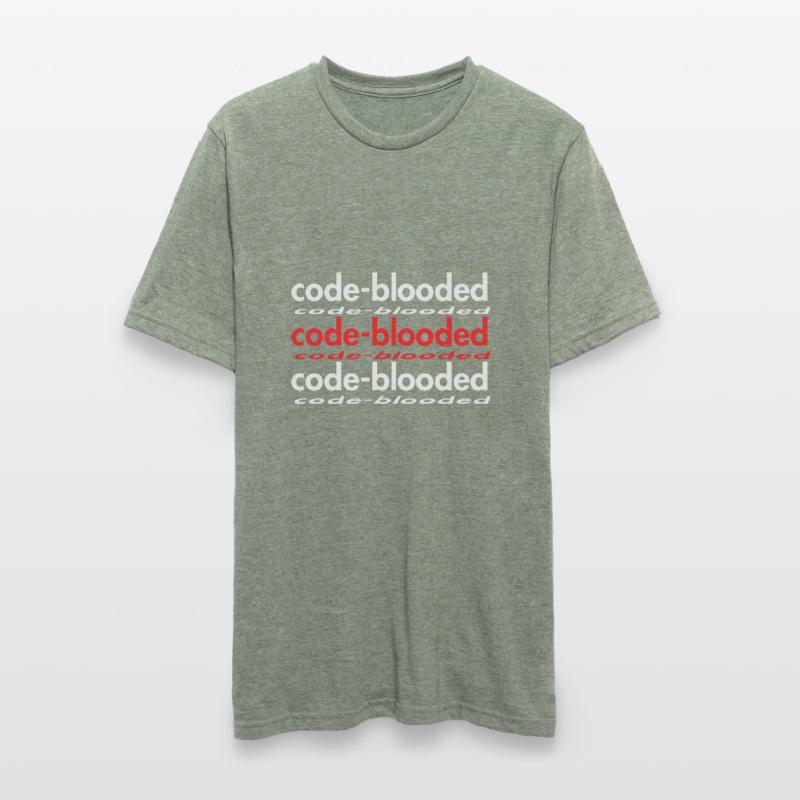 Code Blooded Programmer Coding Computer Science Unisex Polycotton T-Shirt