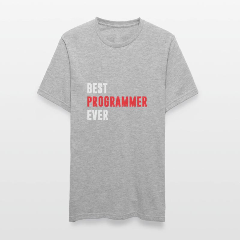 Best Programmer ever Funny Coder Quote Unisex Polycotton T-Shirt