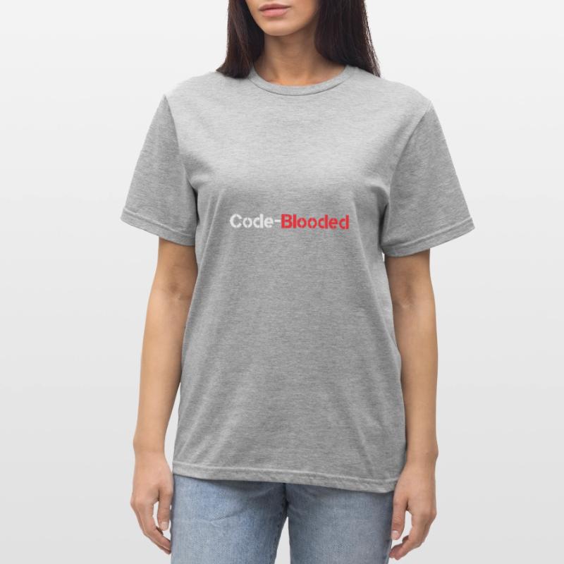 Code Blooded Programmeur Codage Informatique T-shirt polycoton Unisexe