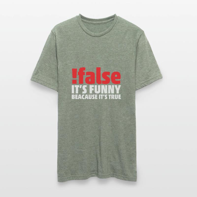 Faux c’est drôle parce que c’est vrai Programmeur T-shirt polycoton Unisexe