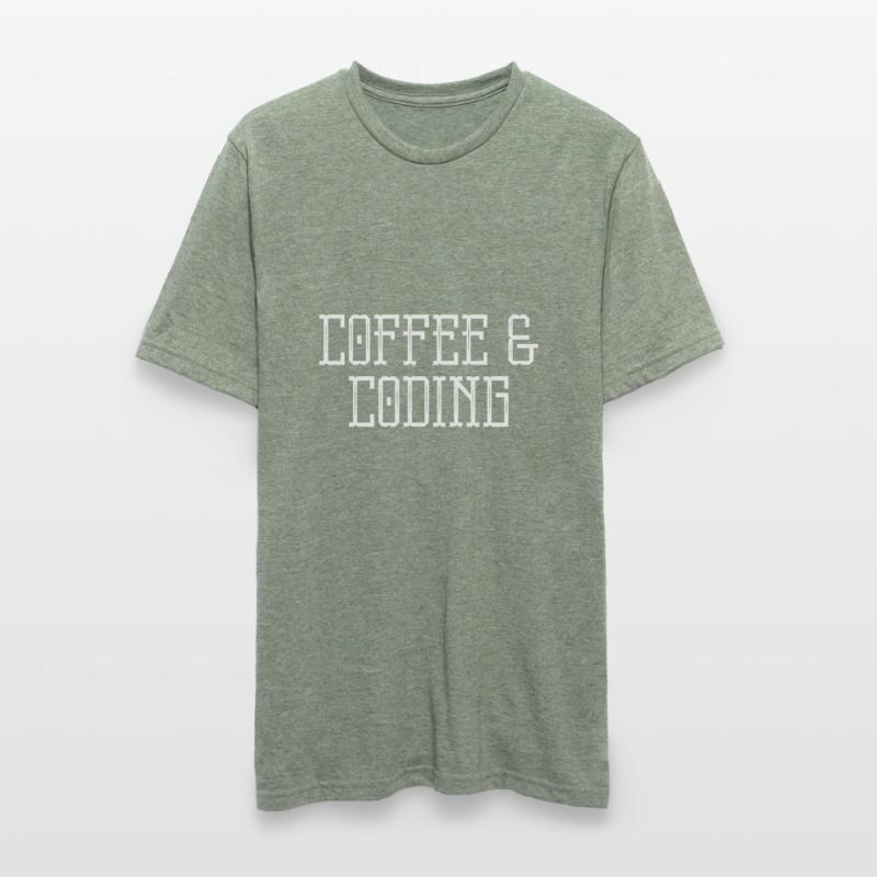 Codeur de café et de codage qui aime le café T-shirt polycoton Unisexe