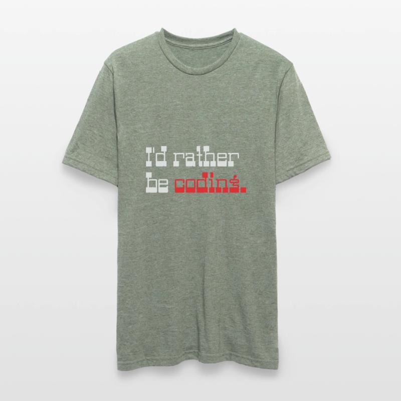 Je préfère coder Programmer Coder T-shirt polycoton Unisexe