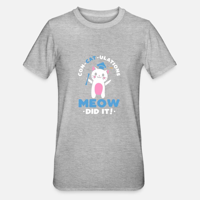 Did It - Unisex Polycotton T-Shirt - Grau meliert