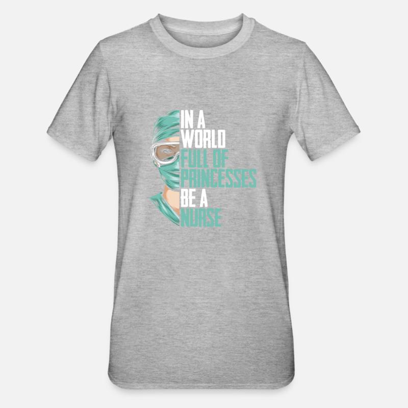 Infirmière infirmière - T-shirt polycoton Unisexe - gris chiné