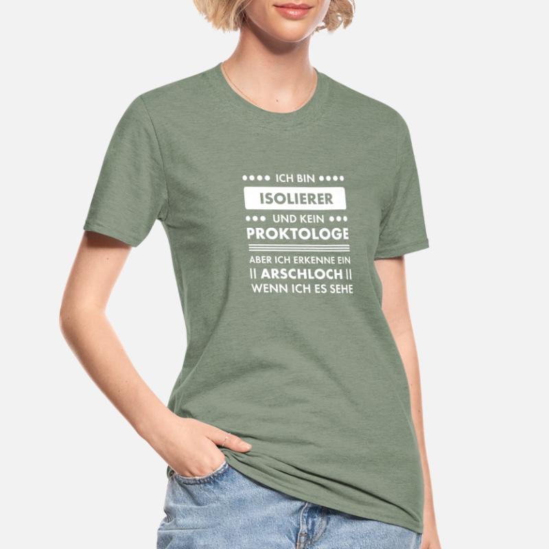 Isolierer I Isolierfacharbeiter oder Unisex Polycotton T-Shirt