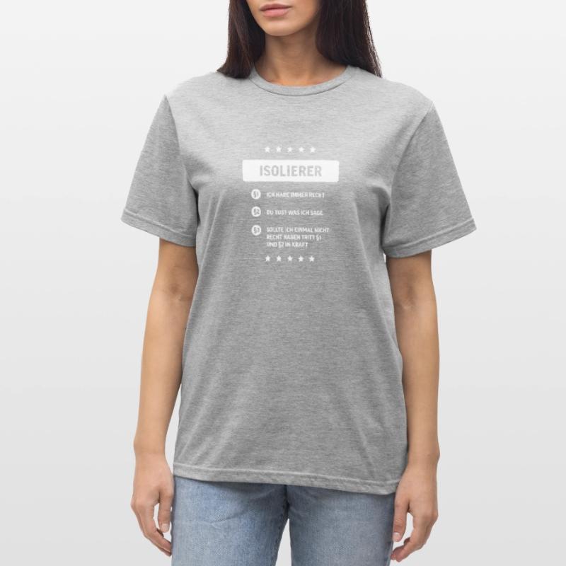 Isolierer I Isolierfacharbeiter oder Unisex Polycotton T-Shirt