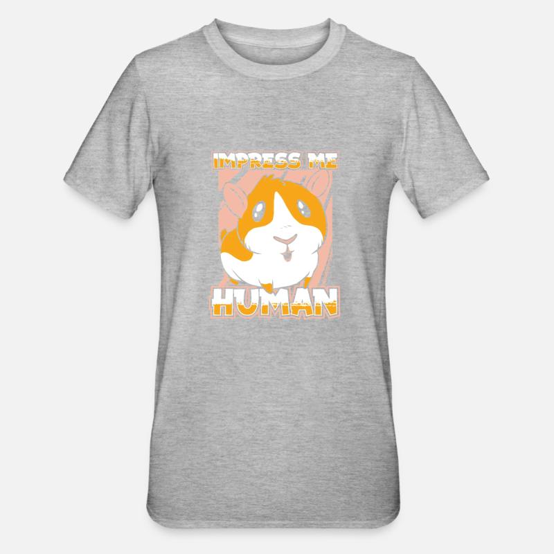 Cochon d’Inde Cochon d’Inde - T-shirt polycoton Unisexe - gris chiné