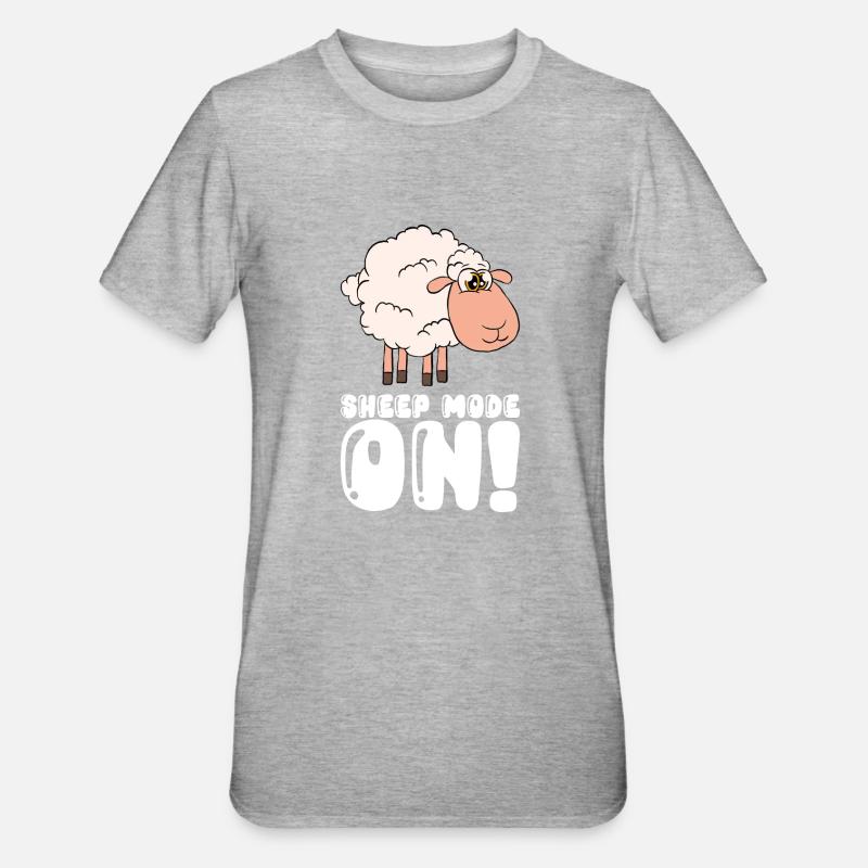 Mode mouton activé - T-shirt polycoton Unisexe - gris chiné