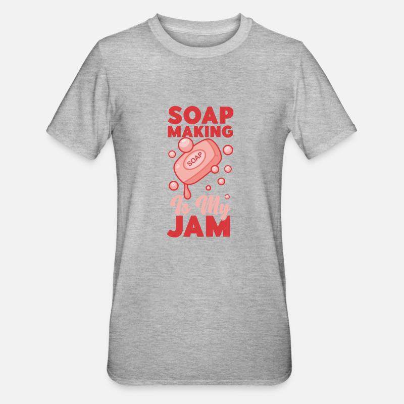 Soap Making Crafting Soap Making - Unisex Polycotton T-Shirt - Grau meliert