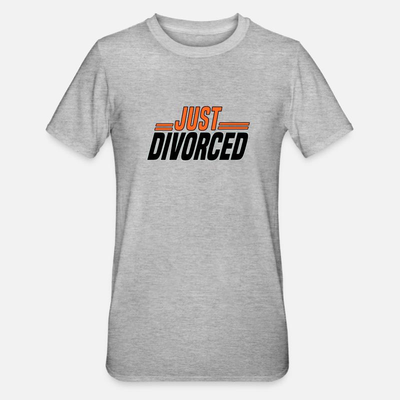 Scheidung Trennung Ehe Ex Scheidungsparty - Unisex Polycotton T-Shirt - Grau meliert