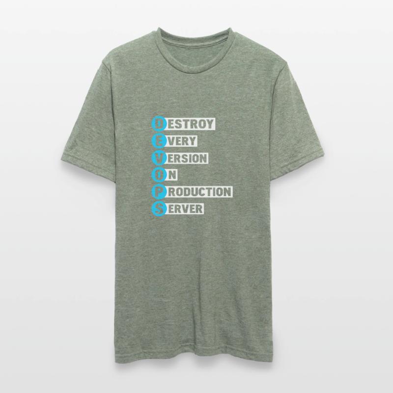 Devops Sys-Admin Developer Heroes Conception T-shirt polycoton Unisexe