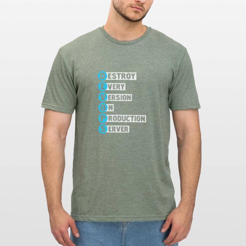Devops Sys-Admin Developer Heroes Conception T-shirt polycoton Unisexe