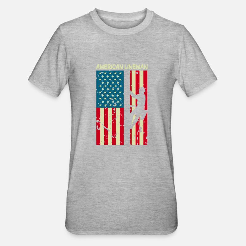 Linemed - T-shirt polycoton Unisexe - gris chiné