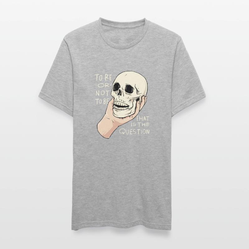 Hamlet Zitat "Sein oder Nichtsein" Design Unisex Polycotton T-Shirt