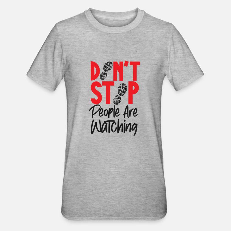 Running Runner Half Marathon - Unisex Polycotton T-Shirt - Grau meliert