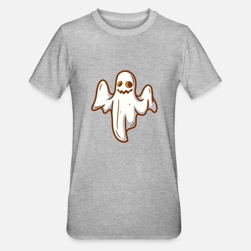 Ghost Hour Ghost Halloween - T-shirt polycoton Unisexe - gris chiné