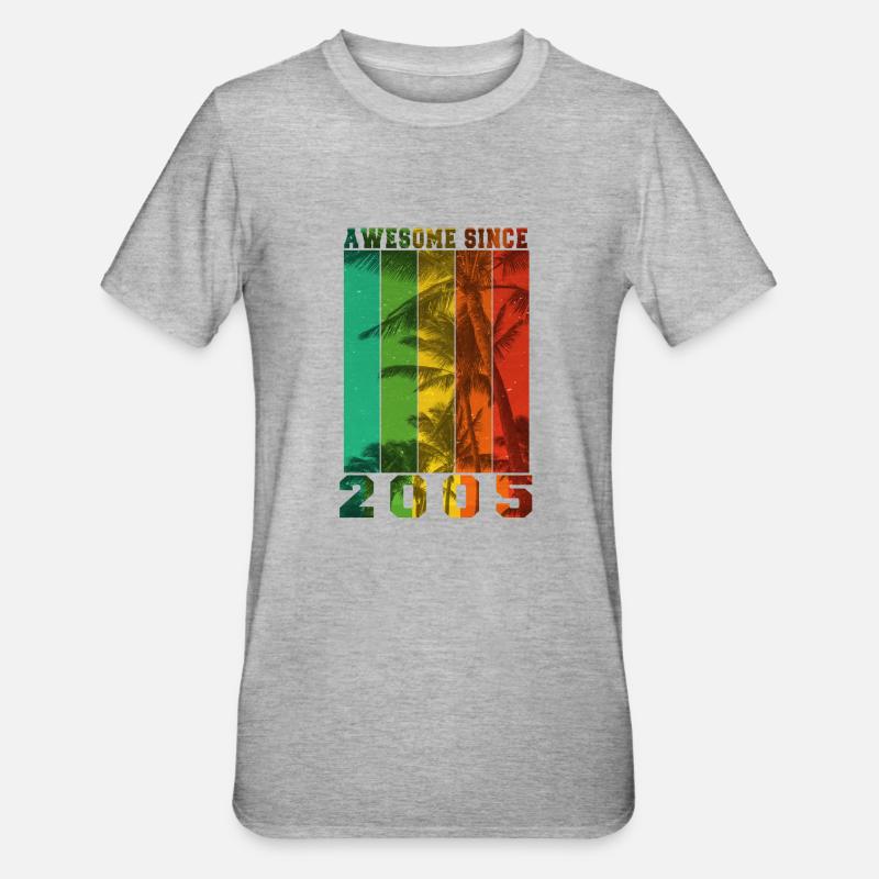 Großartig seit 2005 - Unisex Polycotton T-Shirt - Grau meliert