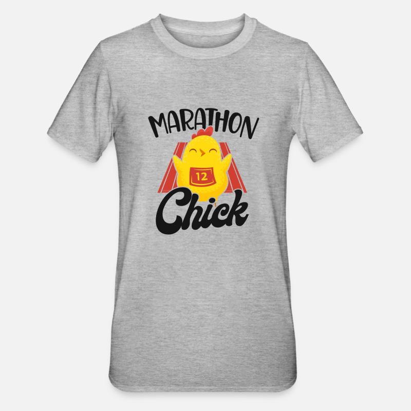 Running Runner Half Marathon - Unisex Polycotton T-Shirt - heather grey