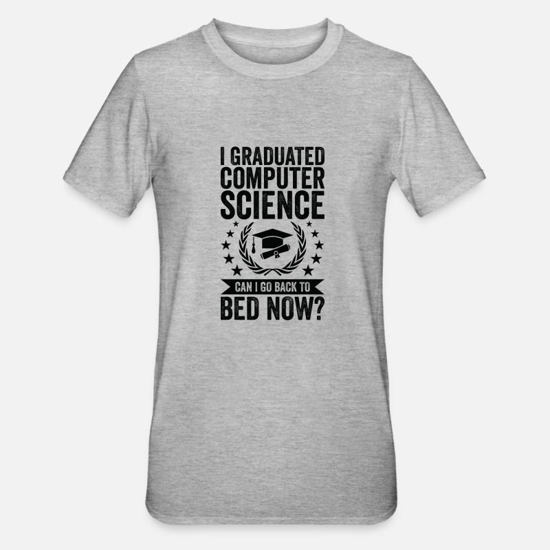 I studied computer science - Unisex Polycotton T-Shirt - heather grey