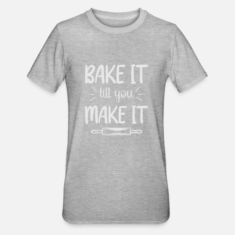 Baking Cake Baker Confectioner - Unisex Polycotton T-Shirt - heather grey
