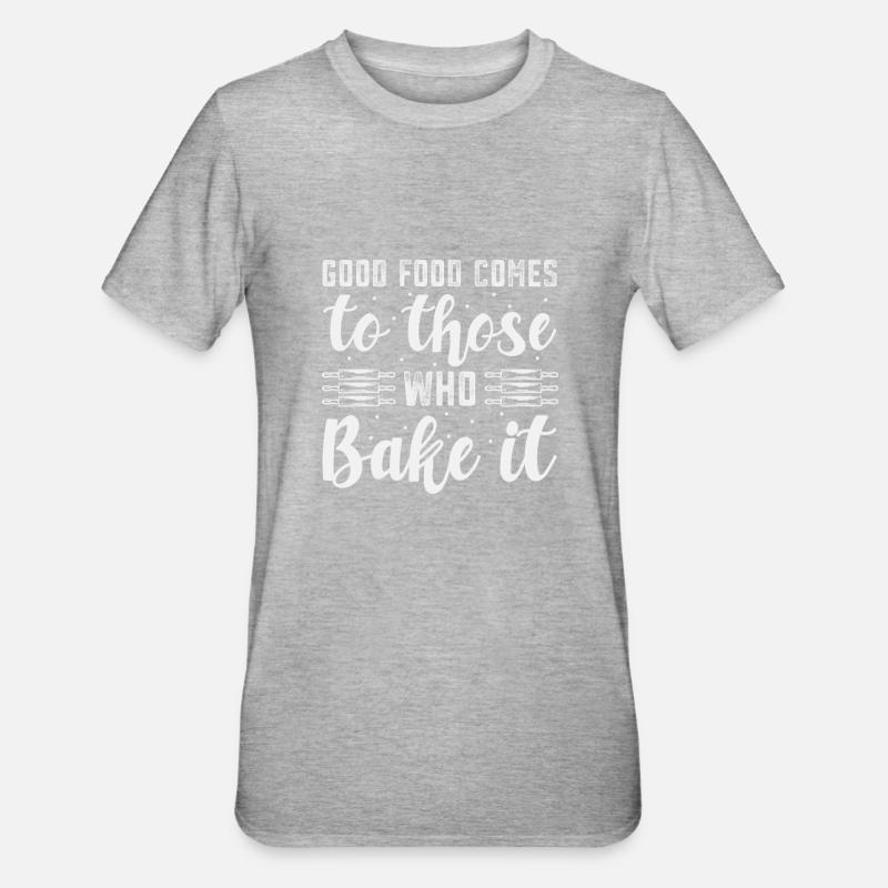 Cuisson gâteau Boulanger Confiseur - T-shirt polycoton Unisexe - gris chiné