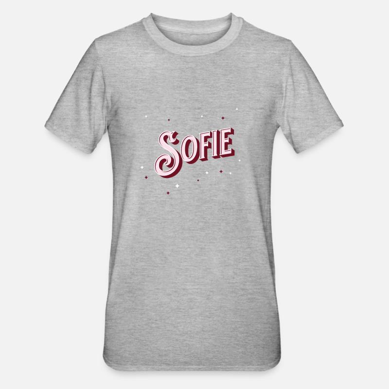 Sofie Name Personalized - Unisex Polycotton T-Shirt - heather grey