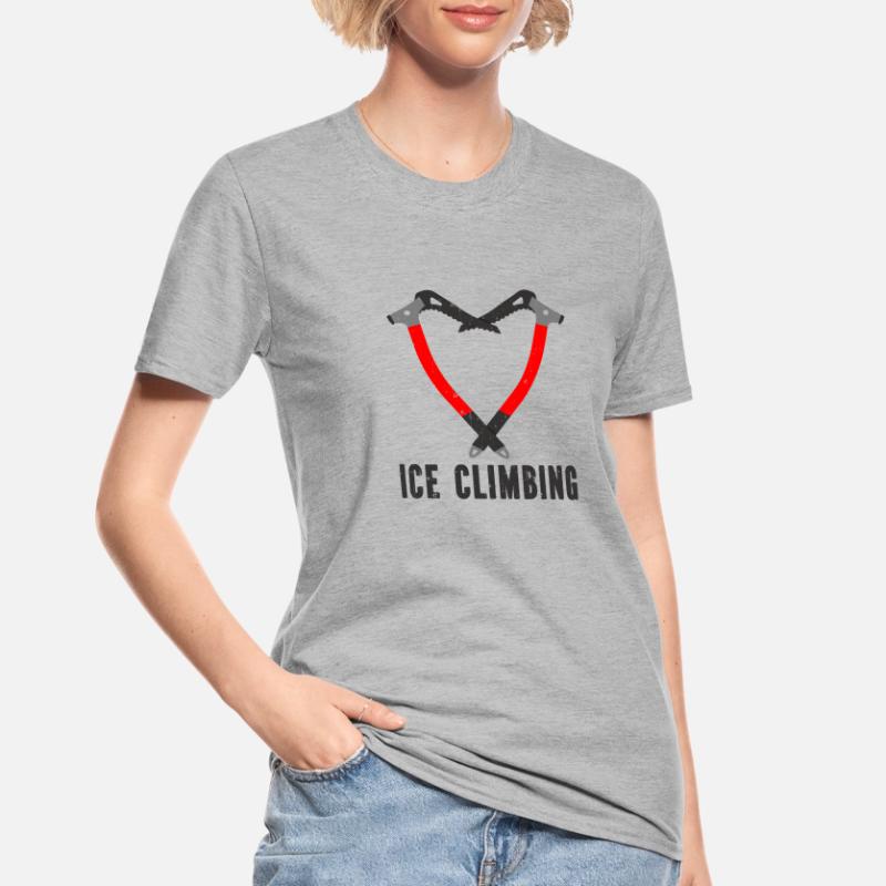Ich Liebe Eisklettern Eiskletterer Eispickel Unisex Polycotton T-Shirt