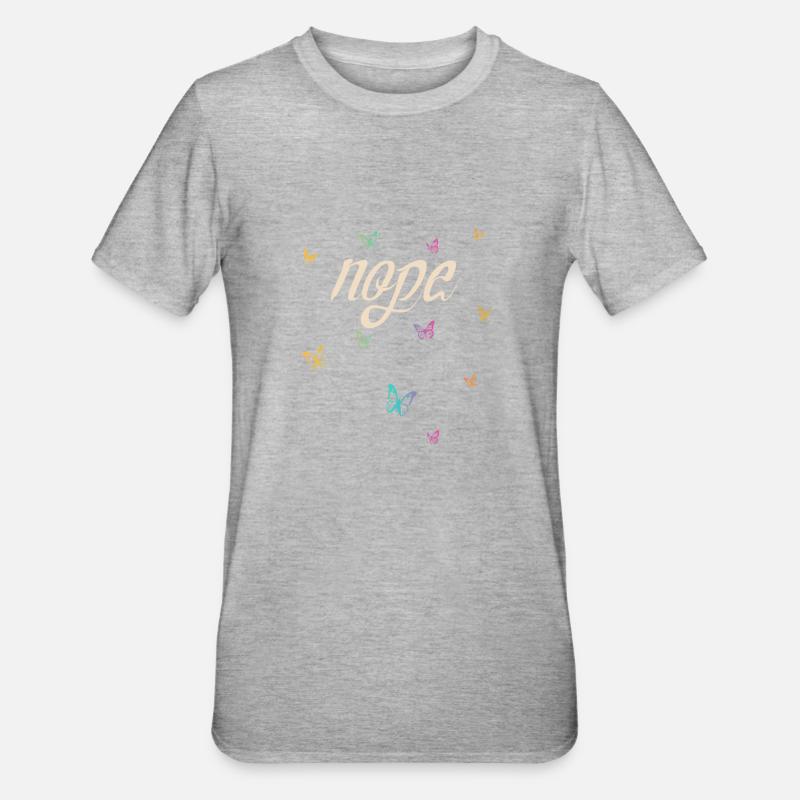 Nope - Dites simplement non! - T-shirt polycoton Unisexe - gris chiné