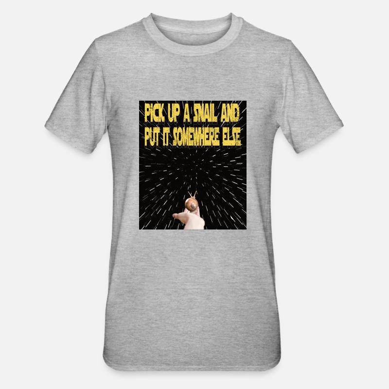 Escargot spatial Escargot spatial Levage - T-shirt polycoton Unisexe - gris chiné