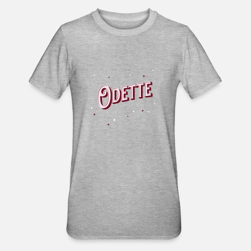 Odette name personalized - Unisex Polycotton T-Shirt - heather grey