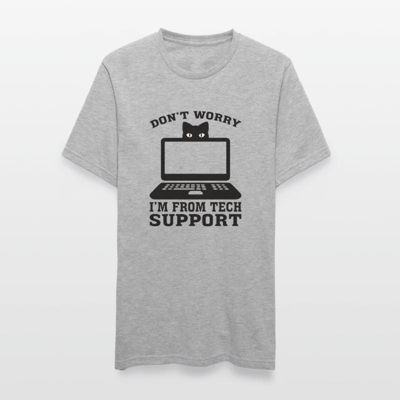 Technischer Support Computer Technik IT Software Unisex Polycotton T-Shirt