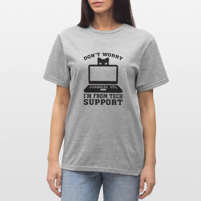 Technischer Support Computer Technik IT Software Unisex Polycotton T-Shirt