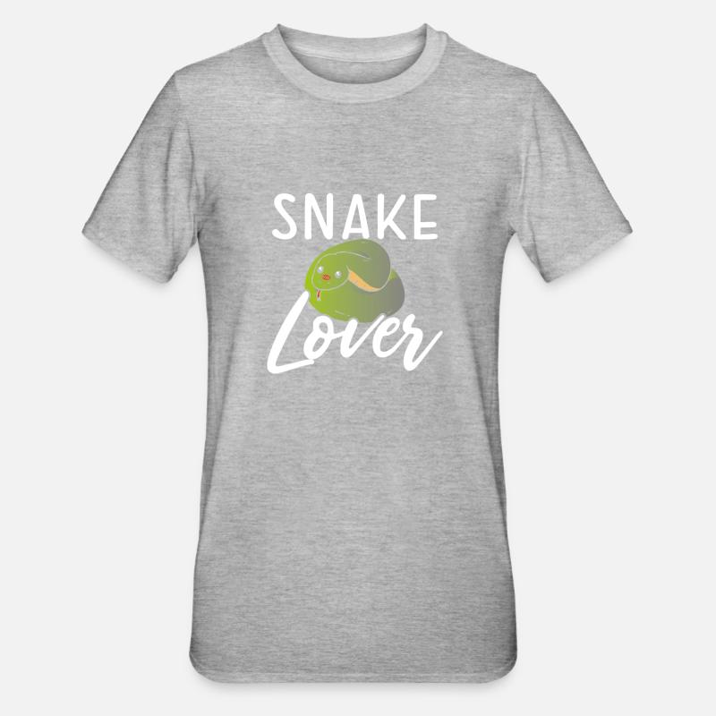 Nice snake lover - Unisex Polycotton T-Shirt - heather grey