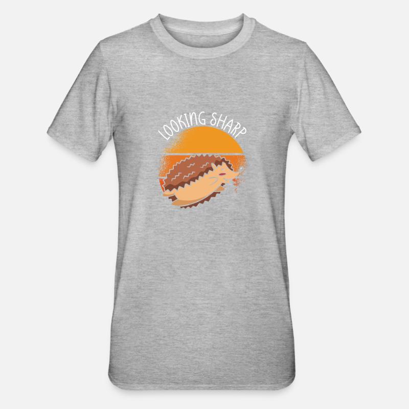 Rechercher Sharp Hedgehog - T-shirt polycoton Unisexe - gris chiné