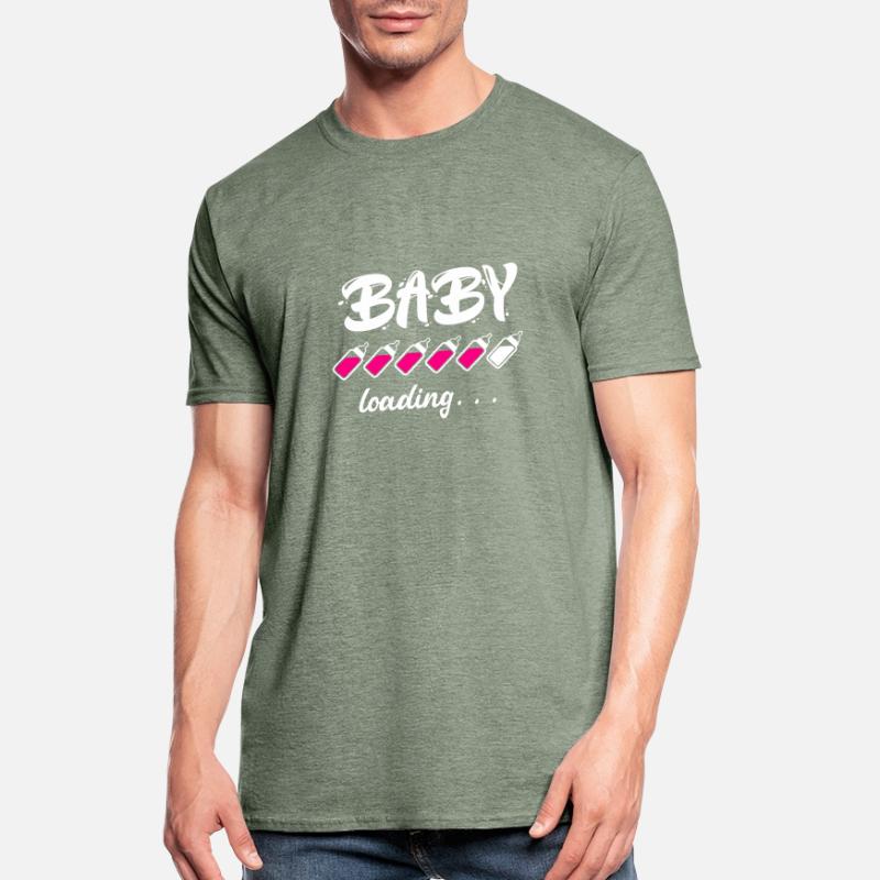 Baby loading Schwanger mit Mädchen oder Junge Mama Unisex Polycotton T-Shirt