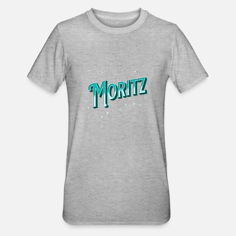 Moritz name personalized - Unisex Polycotton T-Shirt - heather grey