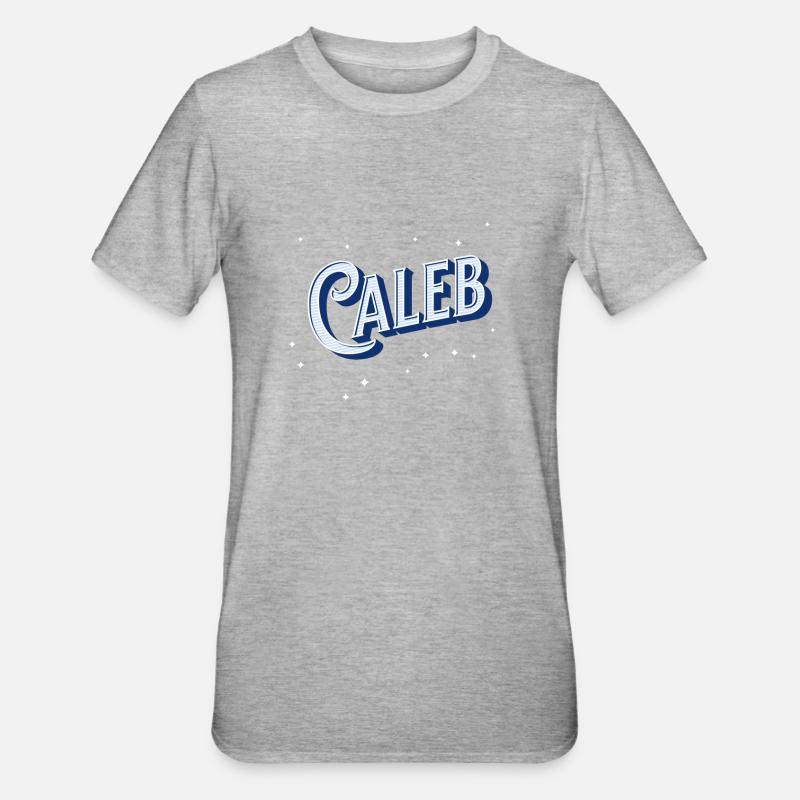 Caleb name personalized - Unisex Polycotton T-Shirt - heather grey