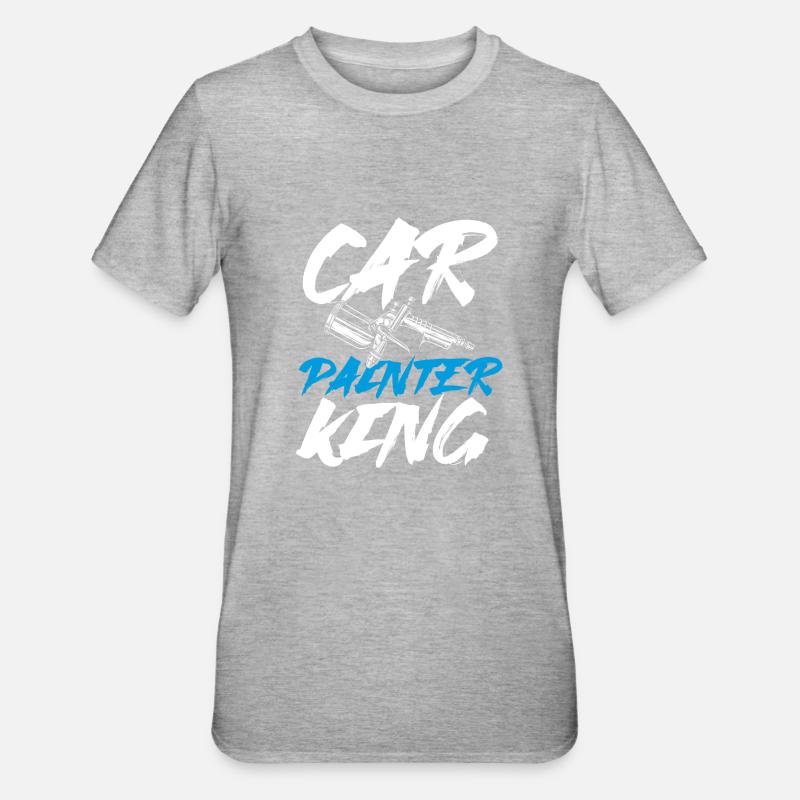 Car Painter King - Unisex Polycotton T-Shirt - heather grey