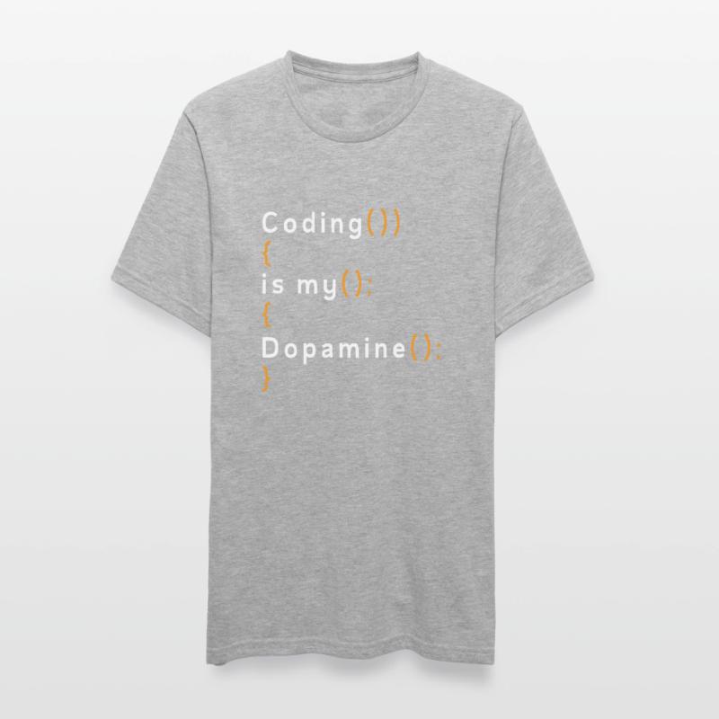 Lustige Codierung Ist Mein Dopamin -Coder Unisex Polycotton T-Shirt