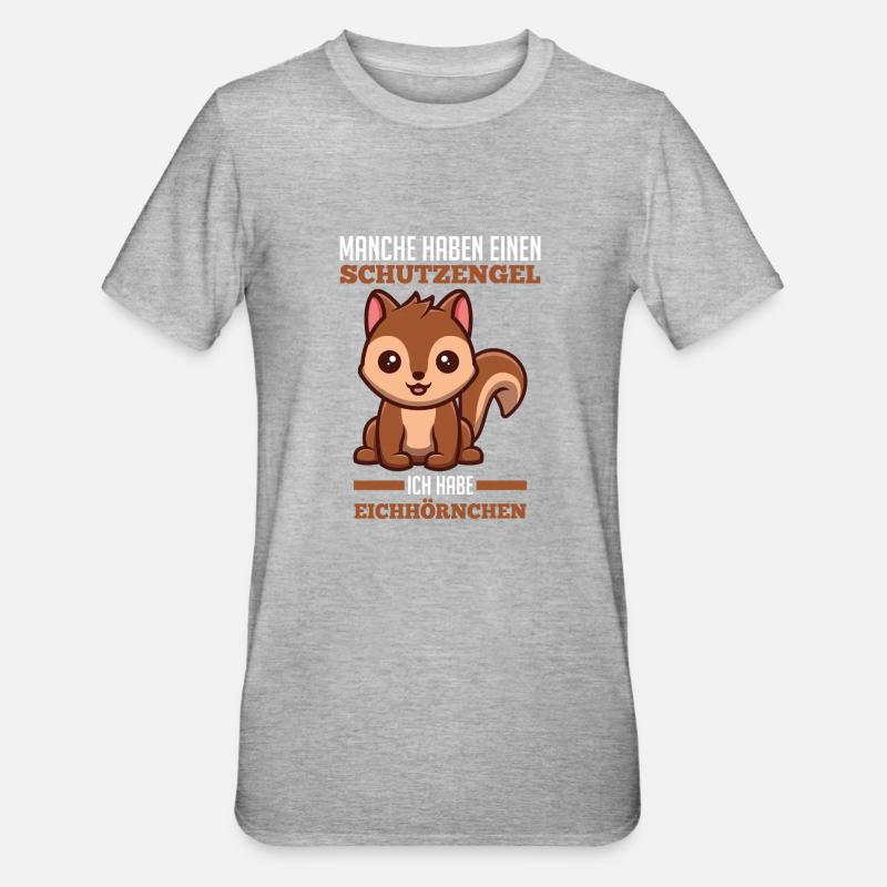 Erdmännchen - Unisex Polycotton T-Shirt - Grau meliert